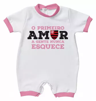 Macacão Primeiro Amor Flamengo - Torcida baby