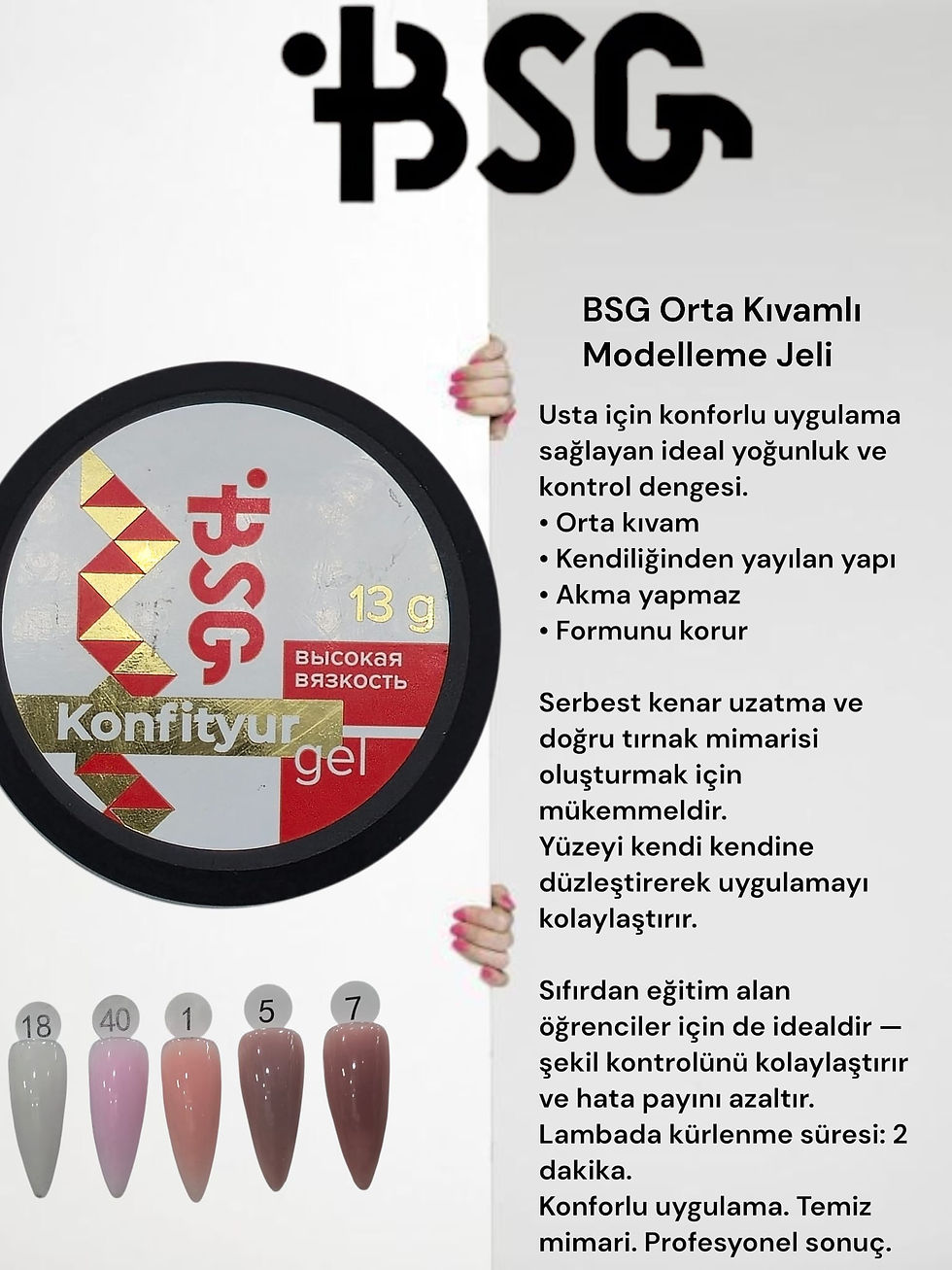 Küçük resim: BSG Orta Kıvam Jel 15ml No: 18