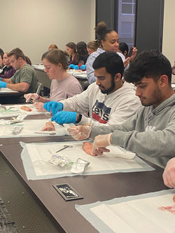 Suture Clinic with US Army