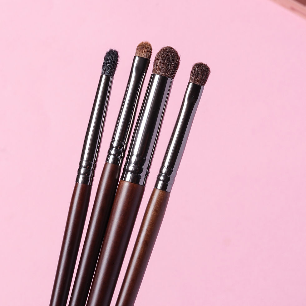 Thumbnail: OVW Point Shader Eye Brush Set Horse Hair Tapered Smudge Crease Blending Eyeshad