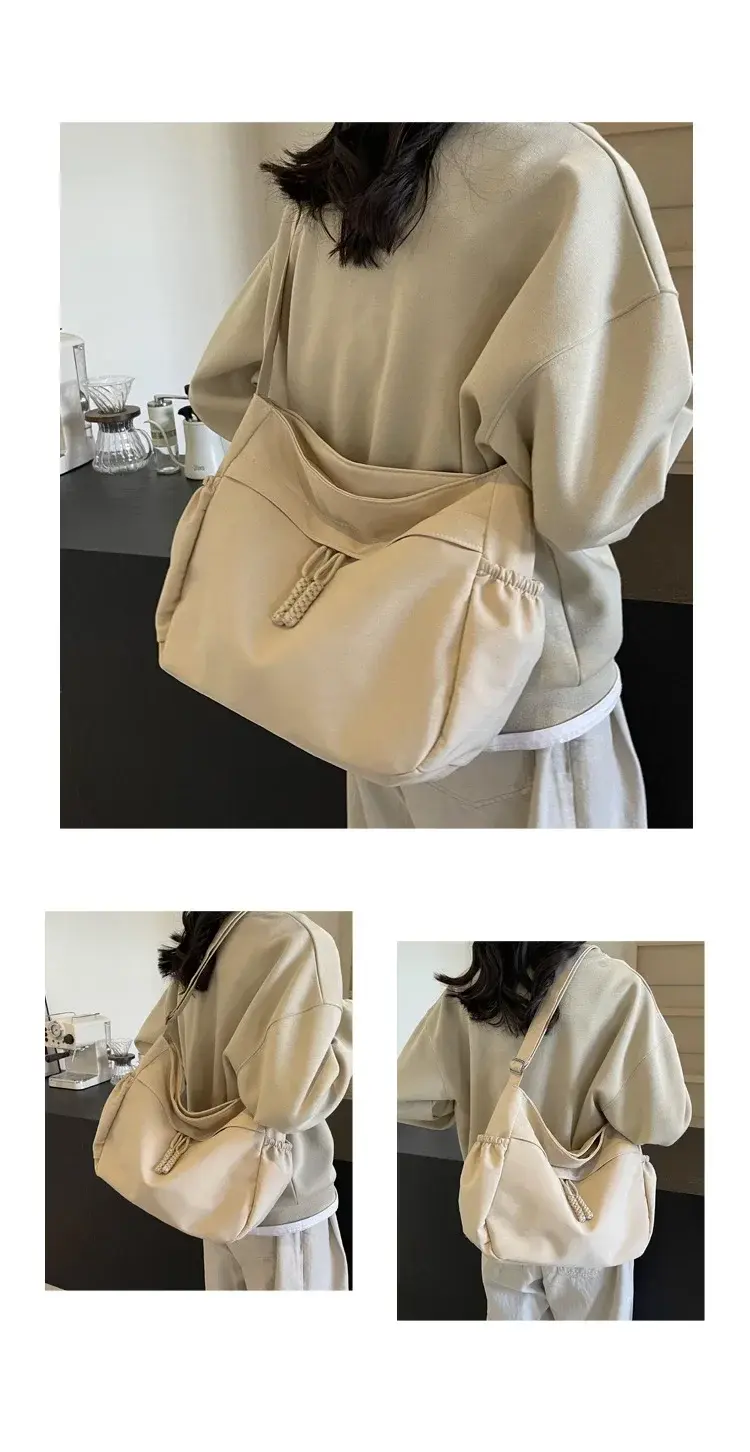 Thumbnail: Nylon Hobos Crossbody Bags Solid 2025 Fashion Casual Zipper Women's Bags High Ca