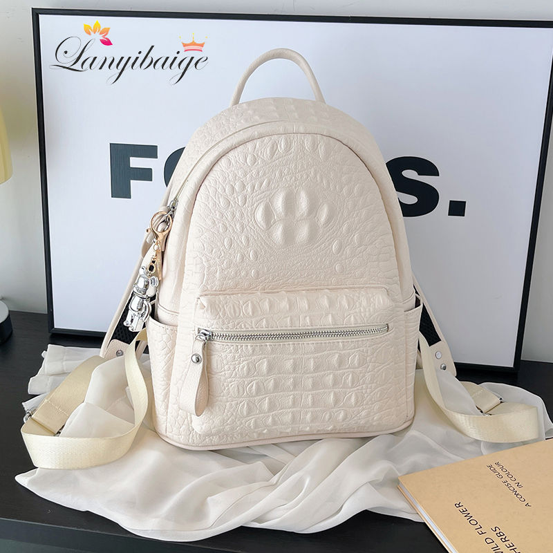 Women's Backpack Ladies Big Bagpack for Teenager Girl PU Leather Large Capacity