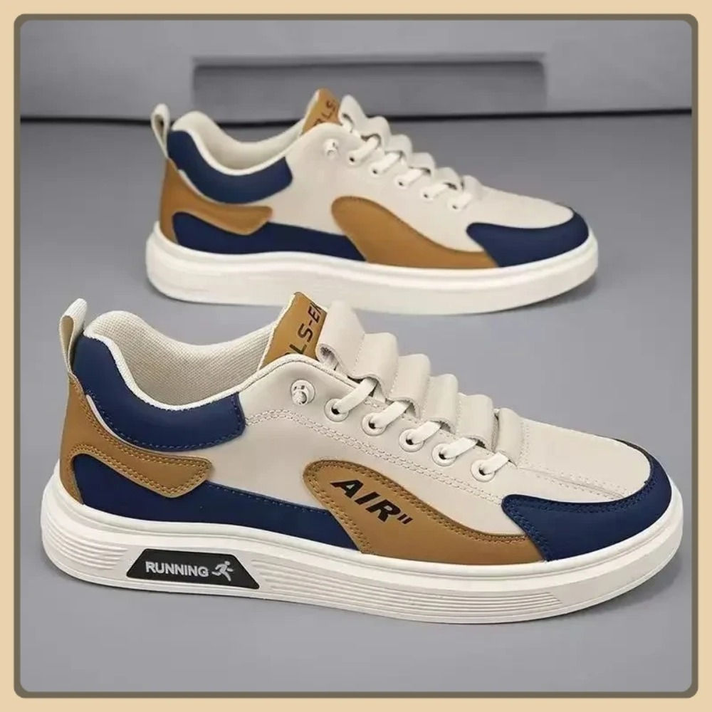 New Men's Shoes Leather Fashion Low-top Men's Casual Trendy Shoes Running Sports