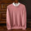 Thumbnail: Autumn Winter Men's O-Neck Merino Wool Sweater New Versatile Basic Cashmere Pull