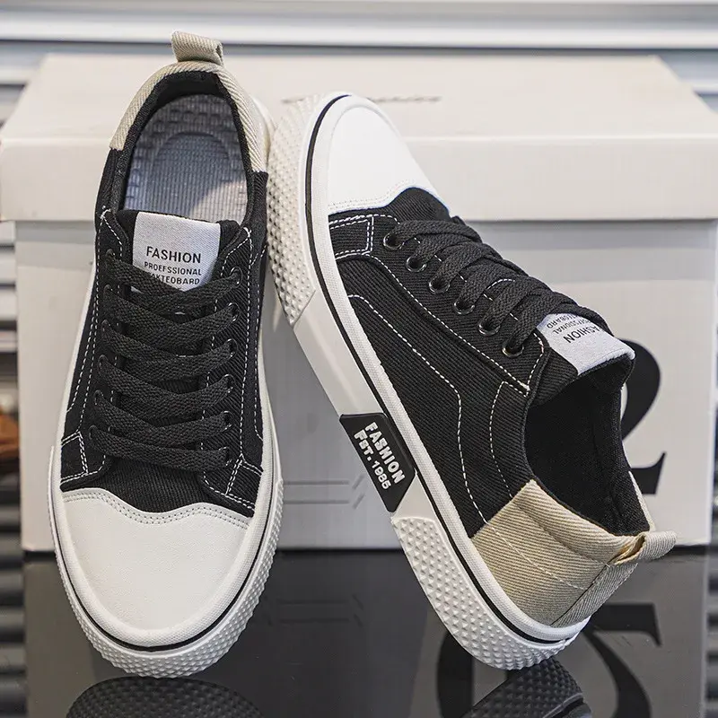 Thumbnail: 2024 Summer New Men's Breathable Versatile Skateboarding Shoes Men's Soft Botto