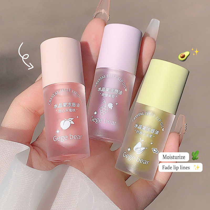 Thumbnail: Crystal Jelly Lip Oil Hydrating Plumping Lip Gloss Coat For Cute Makeup Lipstick