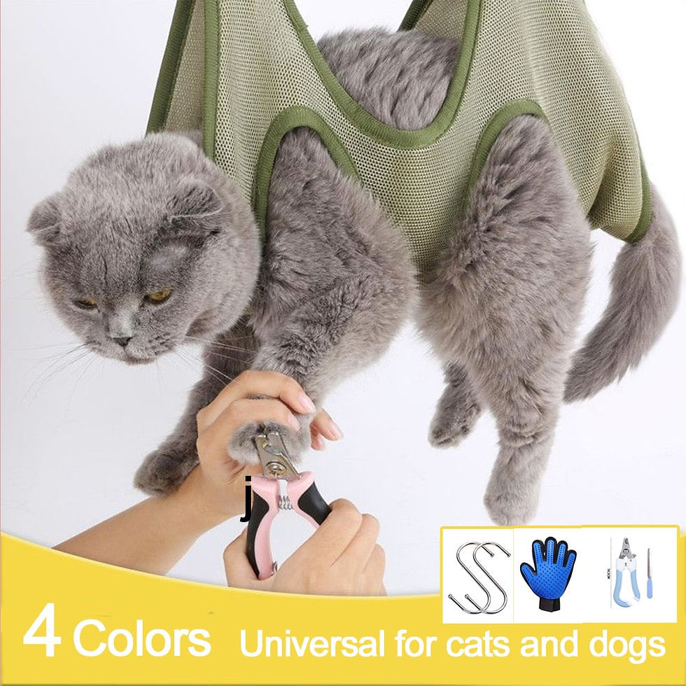 Thumbnail: Cat Grooming Restraint Bag with Hammock