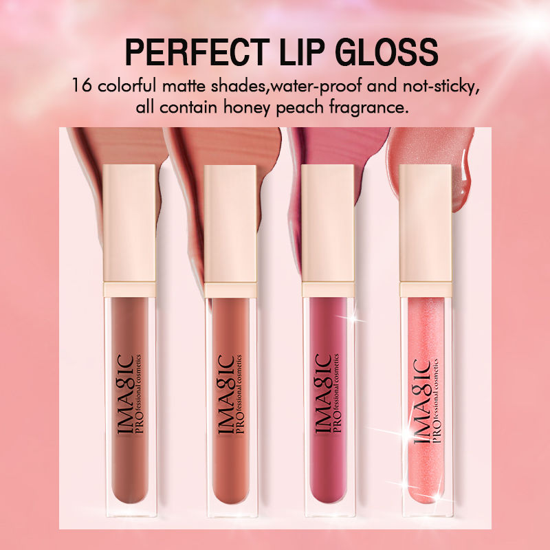 Thumbnail: IMAGIC 20Colors Lip Glaze&Gloss Long Lasting Matte Moisturizing Lightweight Pigm