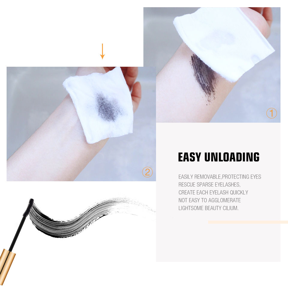 Thumbnail: O.TWO.O 3D Mascara Lengthening Black Lash Eyelash Extension Eye Lashes Brush Bea