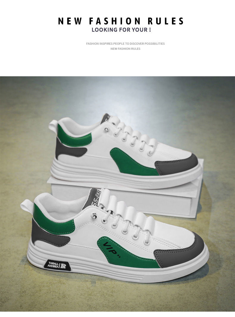 Thumbnail: Men's Shoes Outdoor Sneakers Low Top Leather Male Loafers Trend Comfortable Runn