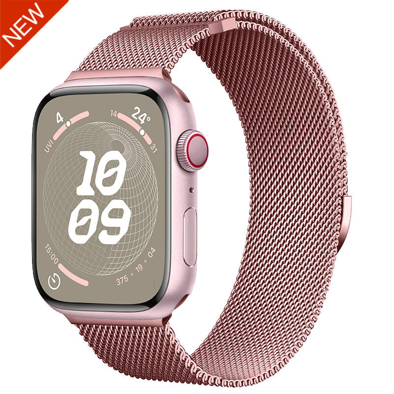 Thumbnail: Milanese Strap for Apple Watch 44mm 40mm 45mm 41mm 46mm 42mm 38 49mm Metal Brace