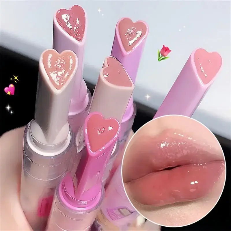 Jelly Love Lipstick Pink Water Gloss Clear Lip Glaze Waterproof Non-stick Cup Hy