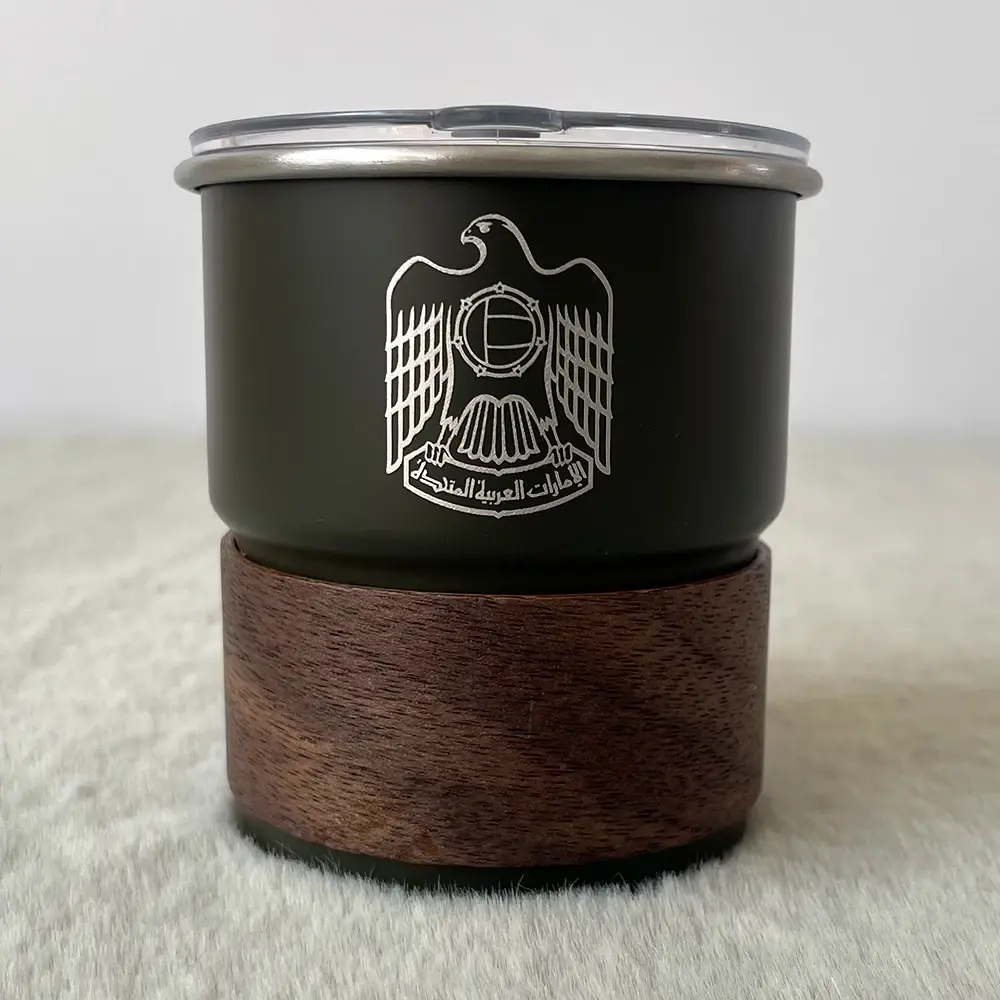 United Arab Emirates Emblem Logo 300ML Coffee Cup Outdoor Camping Stainless Stee