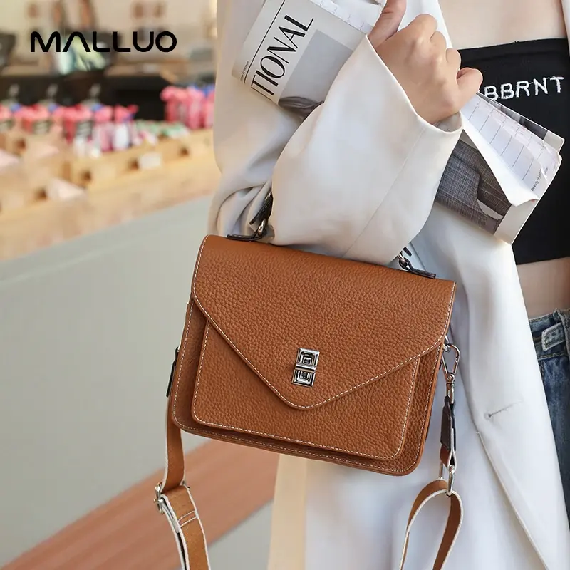 Thumbnail: Women Natural Cow Genuine Leather Shoulder Bag Female Large Capacity Casual Cro