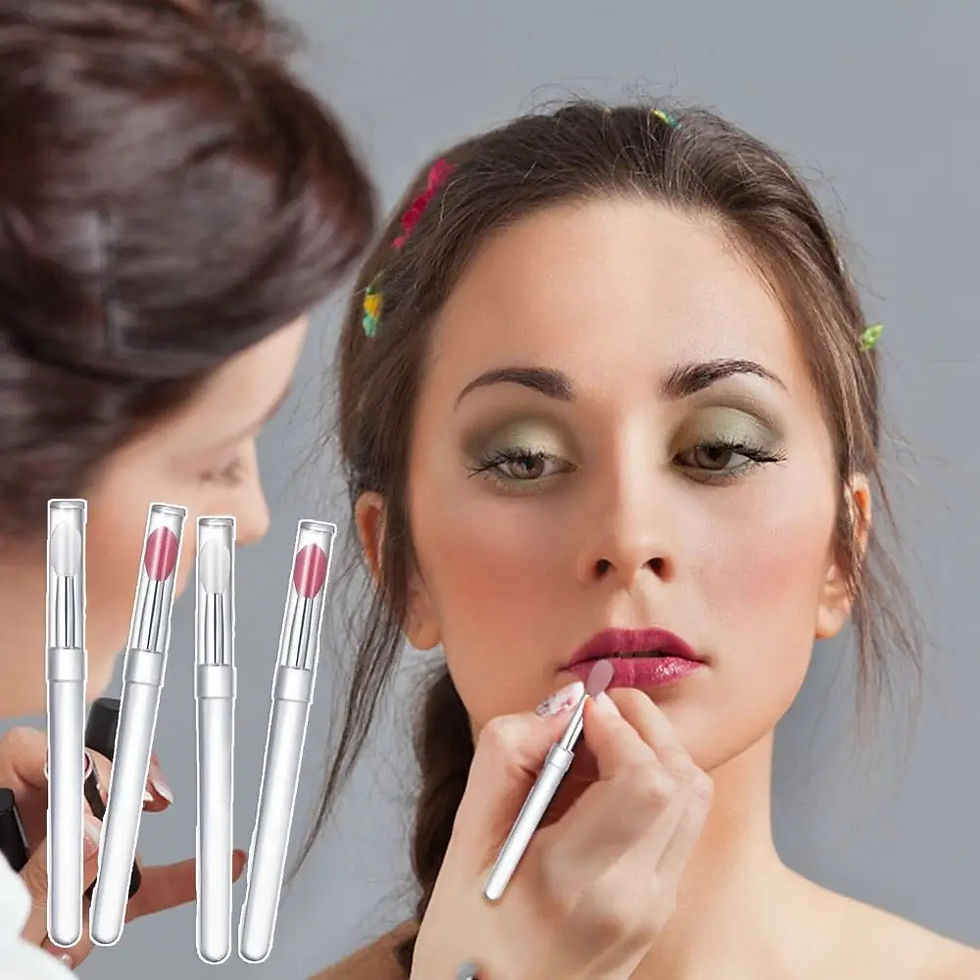 Thumbnail: Silicone Lip Brush With Lid Mini Professional Portable Lip Mask Brush Lipstick E