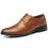 Thumbnail: Men Oxford Shoes Luxury Leather Brogue Shoes Male Classic Business Formal Shoes