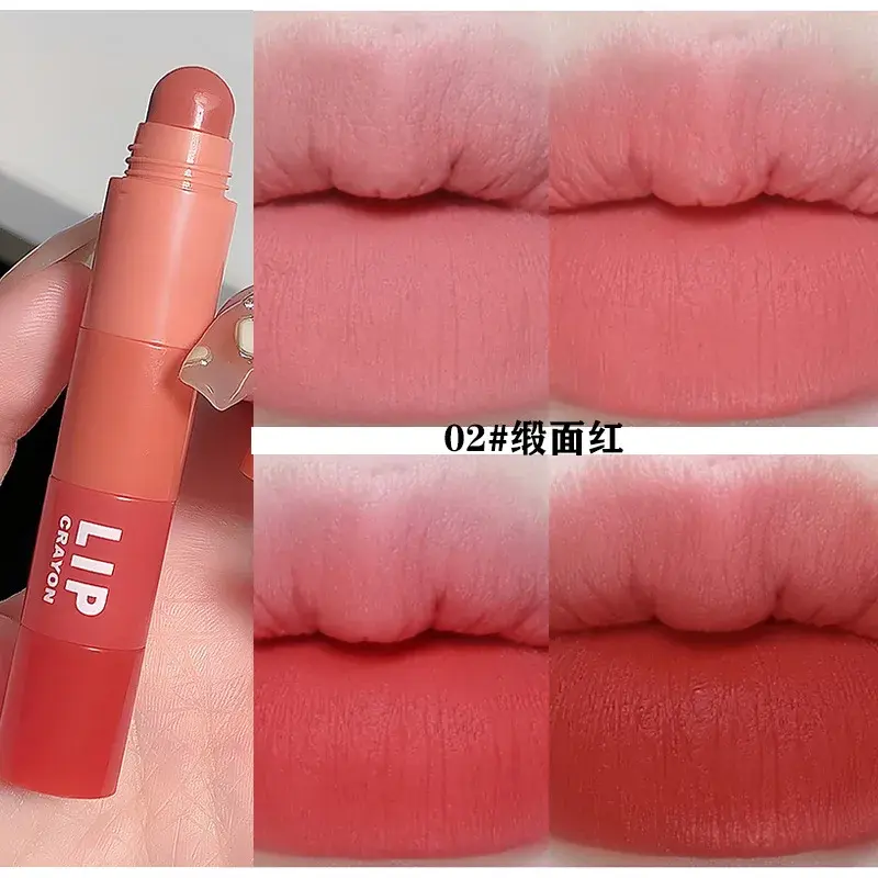 Thumbnail: 4pc/set Lipstick Korean Girl Group Crayon Lipstick Long Lasting Matte Lip Makeup