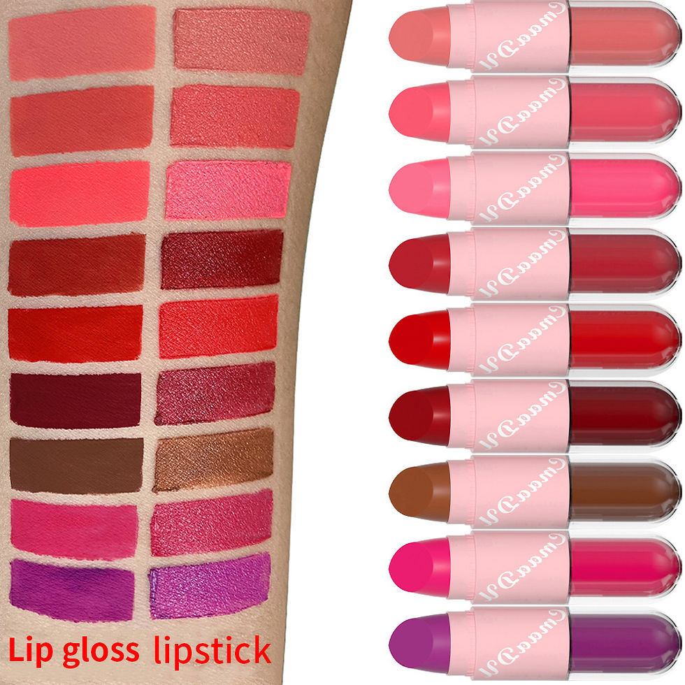 Thumbnail: Lipstick Lip Gloss 2-in-1 Matte Lip Color Velvet Lip Glaze Waterproof Long Lasti
