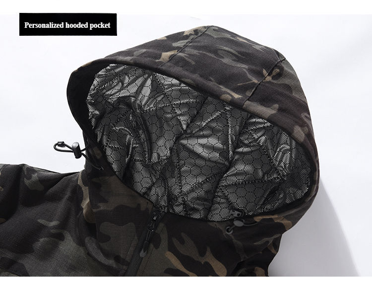 Thumbnail: Winter Camouflage Cotton Jacket Men Thick Heat Reflection Coat Labor Protection 