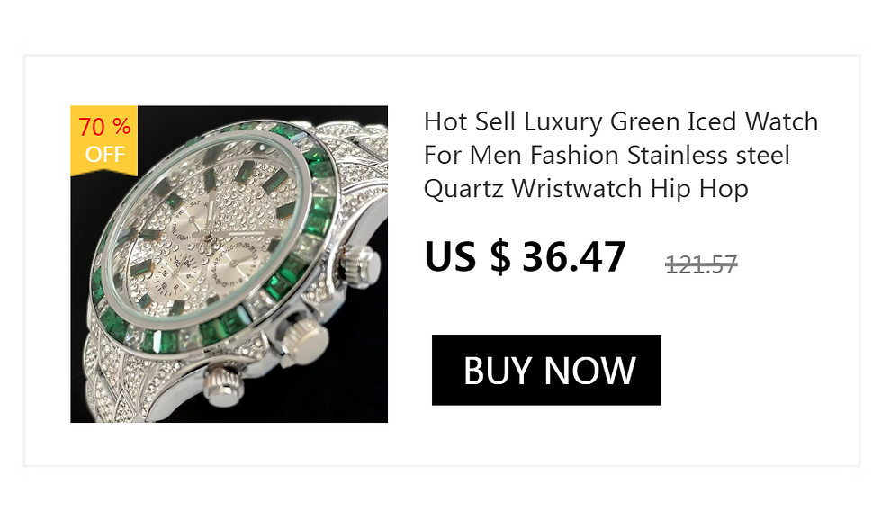 Thumbnail: Mark Fairwhale Original Watch For Men Luxury Stainless Steel Clock Fashion Casua