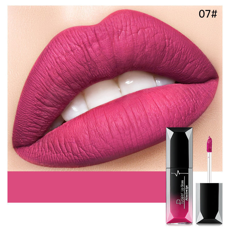 Thumbnail: Pudaier Lip Makeup Sexy Matte Long Lasting Lipgloss Liquid Lipstick Lip Cream Wa