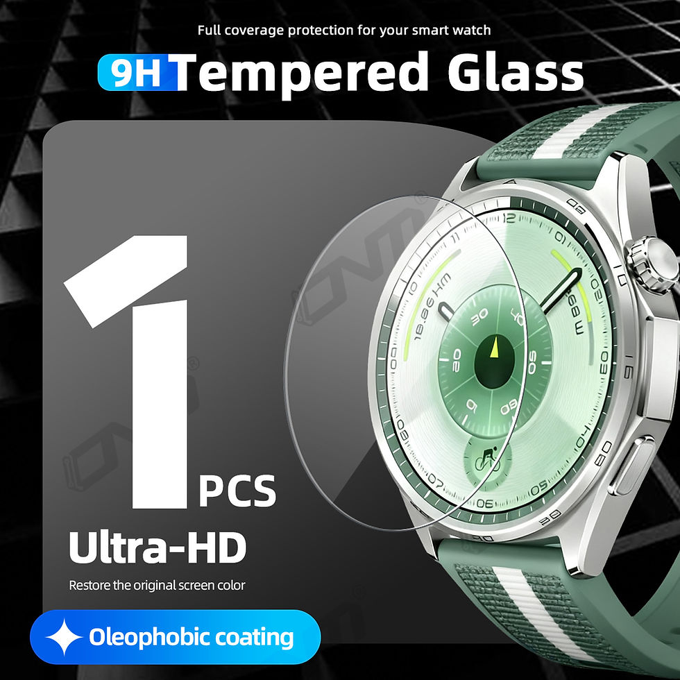 Thumbnail: 9H Tempered Glass for Huawei Watch GT 6 Pro 46mm 41mm, Premium Screen Protector 