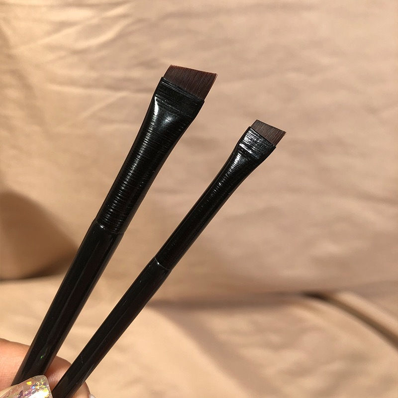 New 2 pieces/set eyebrow contour brush eyebrow eyeliner brush portable small ang