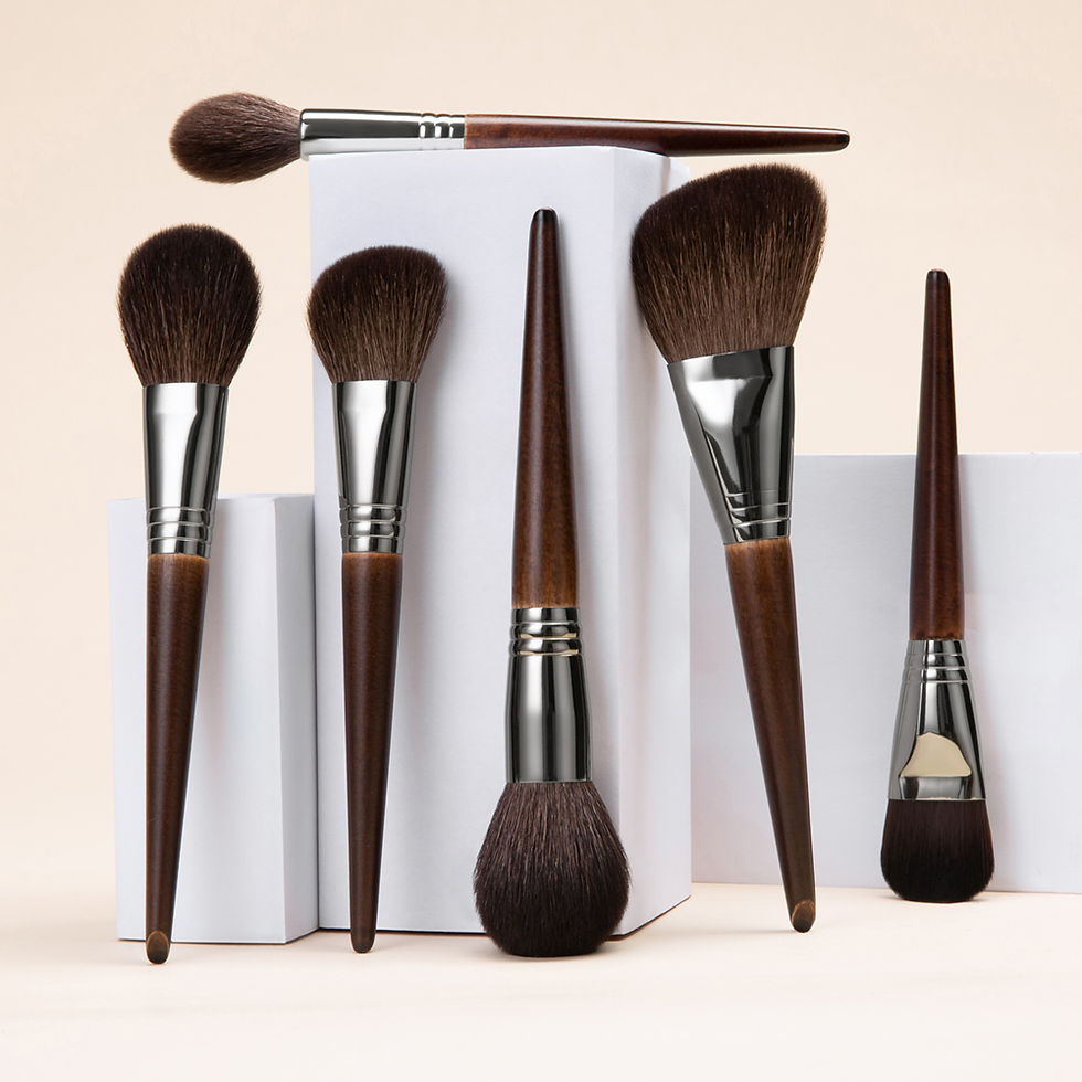 Thumbnail: OVW Point Shader Eye Brush Set Horse Hair Tapered Smudge Crease Blending Eyeshad