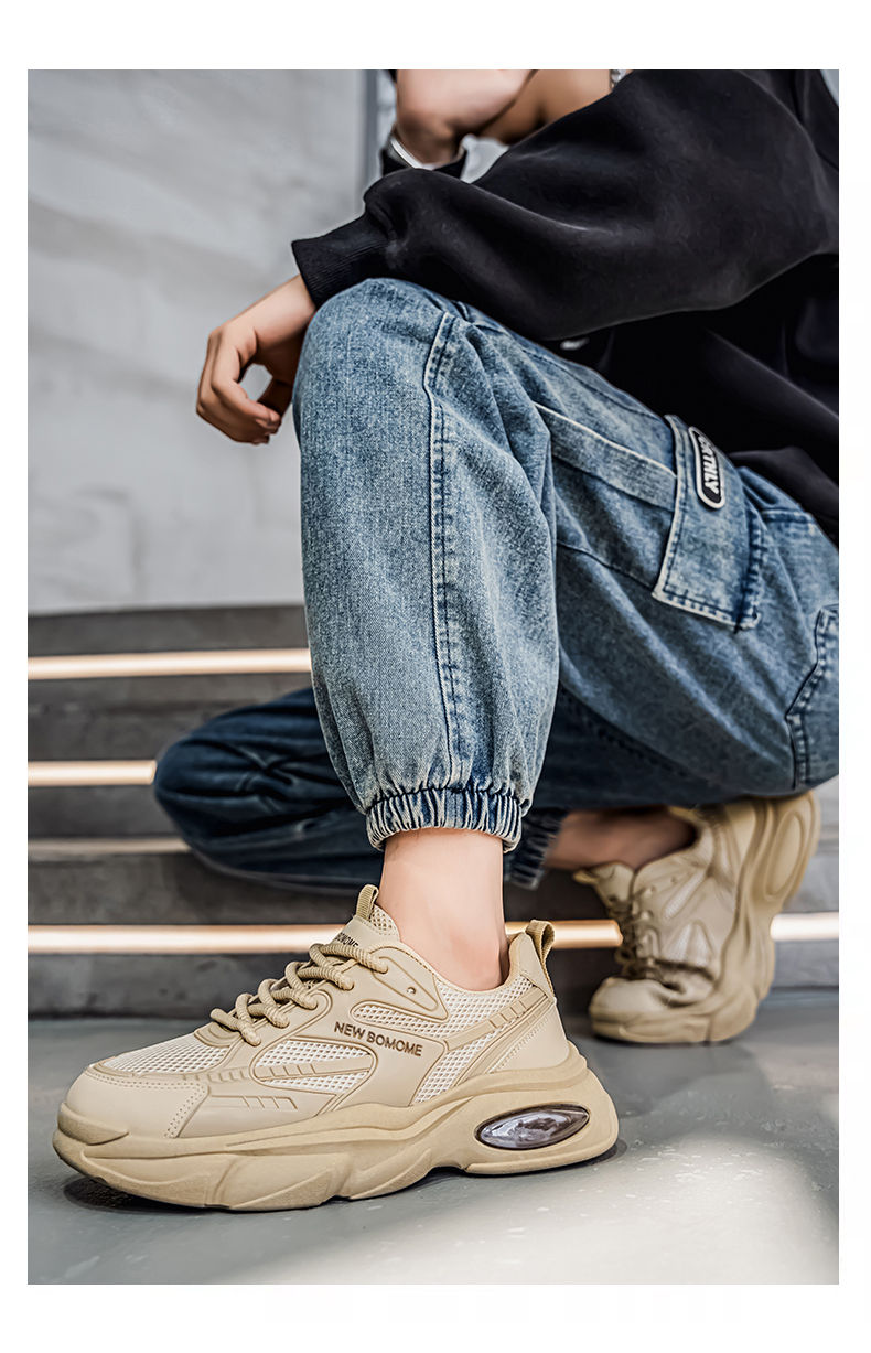 Thumbnail: The new men's shoes are casual and sporty thick-soled height-increasing dad shoe