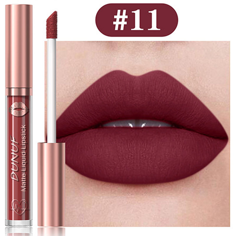 Thumbnail: 18-Colors Sexy Velvet Matte Lip Gloss Rose Pink Liquid Lipstick Beauty Red Water