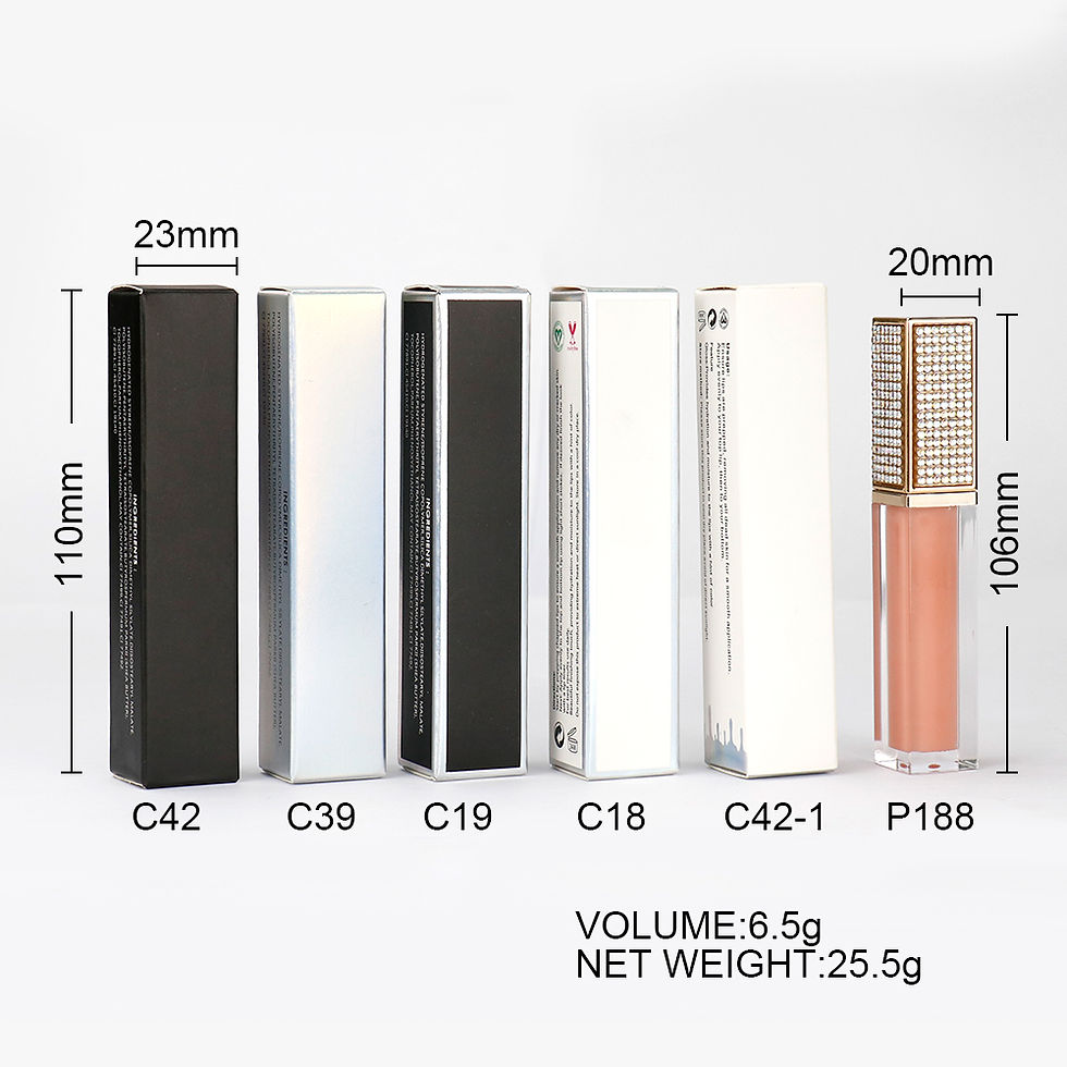 Thumbnail: Lip Gloss Private Label Diamond Tube Glitter Shiny Cosmetics Makeup Lipgloss Bas