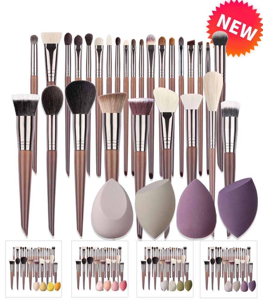 Thumbnail: OVW Point Shader Eye Brush Set Horse Hair Tapered Smudge Crease Blending Eyeshad