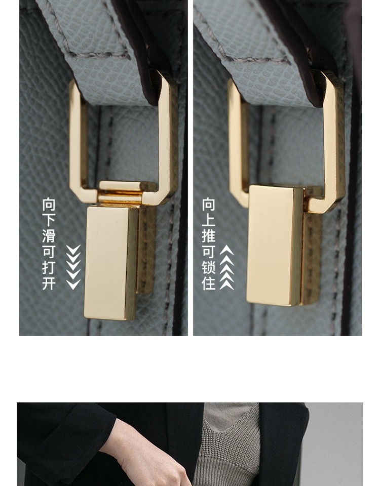 Thumbnail: 2024 New Women Leather Shoulder Messenger Cross Body Purses And Handbags