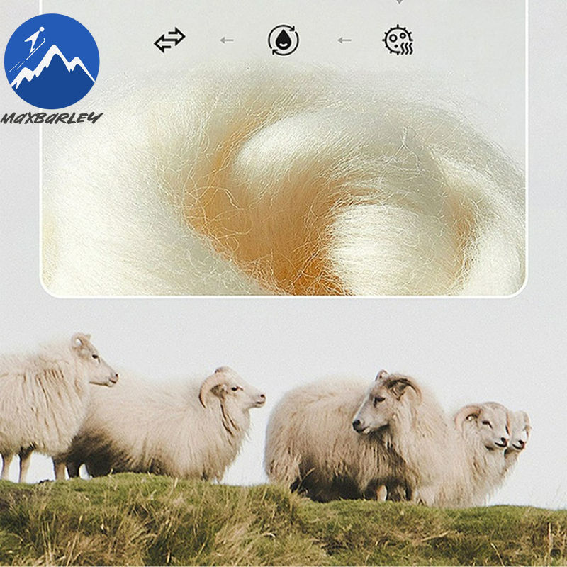 Thumbnail: Maxbarley Long Wool Coat Men 2025 Winter high quality Thick Detachable Duck Down