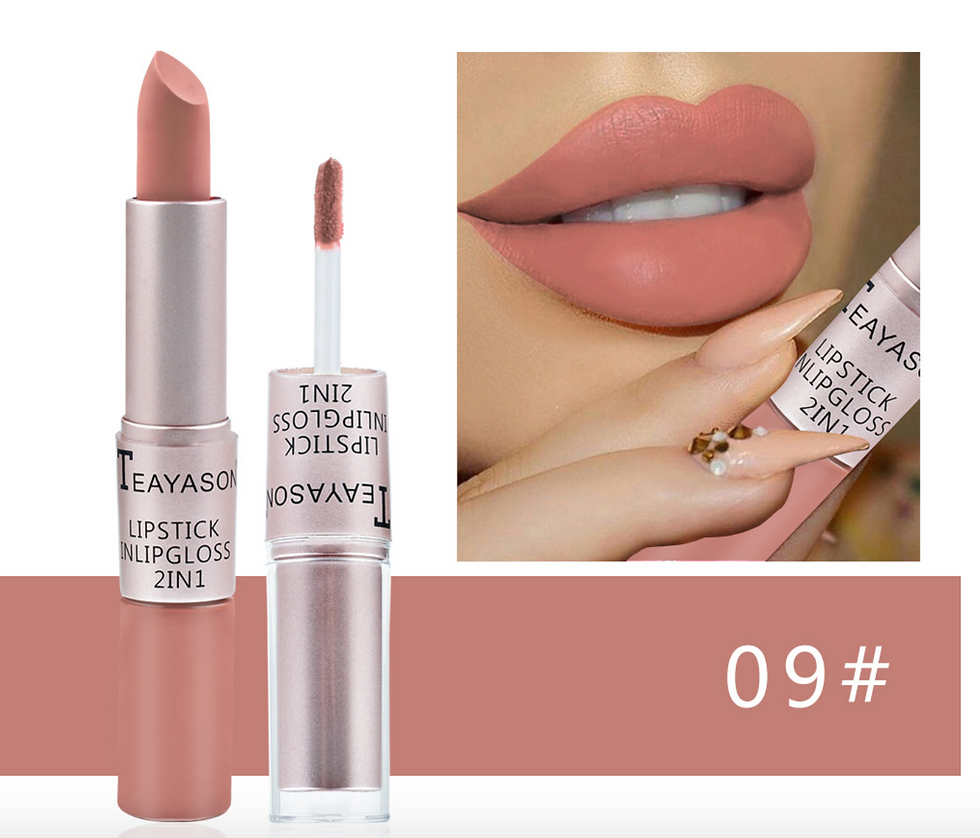 Thumbnail: Private Label Multi Color Makeup Matte Waterproof 2in1Liquid Lipstick With Lipst
