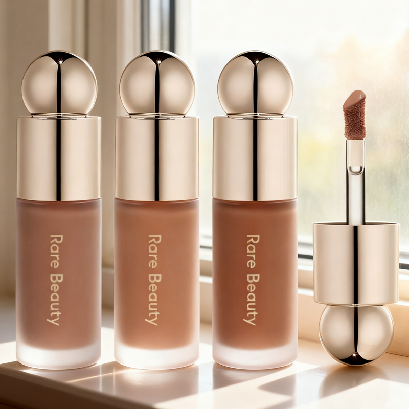 Rare Beauty 3D Face Contour Liquid Bronzer Shade Smooth Highlight Mirror Lasting