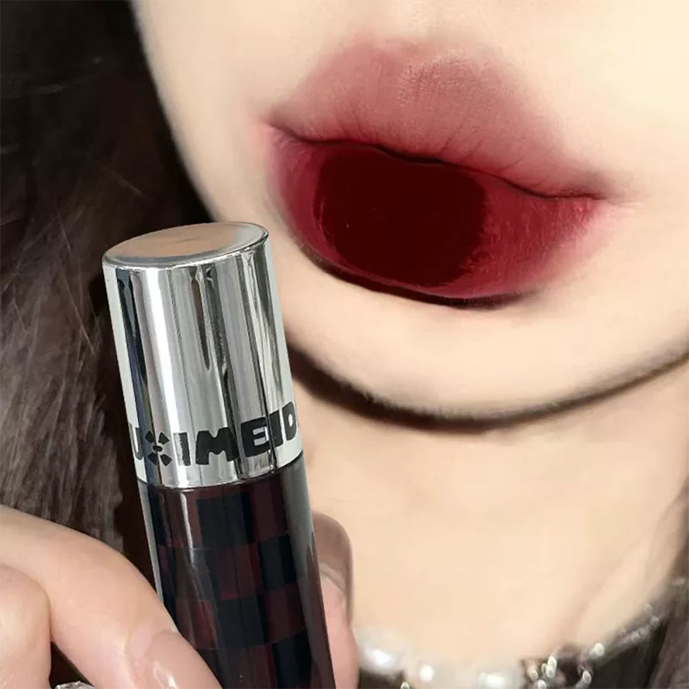 6 Color Punk Dark Red Lip Gloss Matte Lipstick Lasting Waterproof Smoky Dark Nud