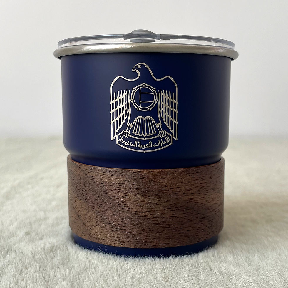 Thumbnail: United Arab Emirates Emblem Logo 300ML Coffee Cup Outdoor Camping Stainless Stee