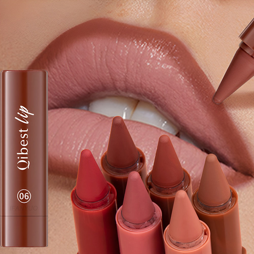 Twist Up Lip Liner Lipstick Pen Multipurpose Powder Blusher Velvet Matte Waterpr