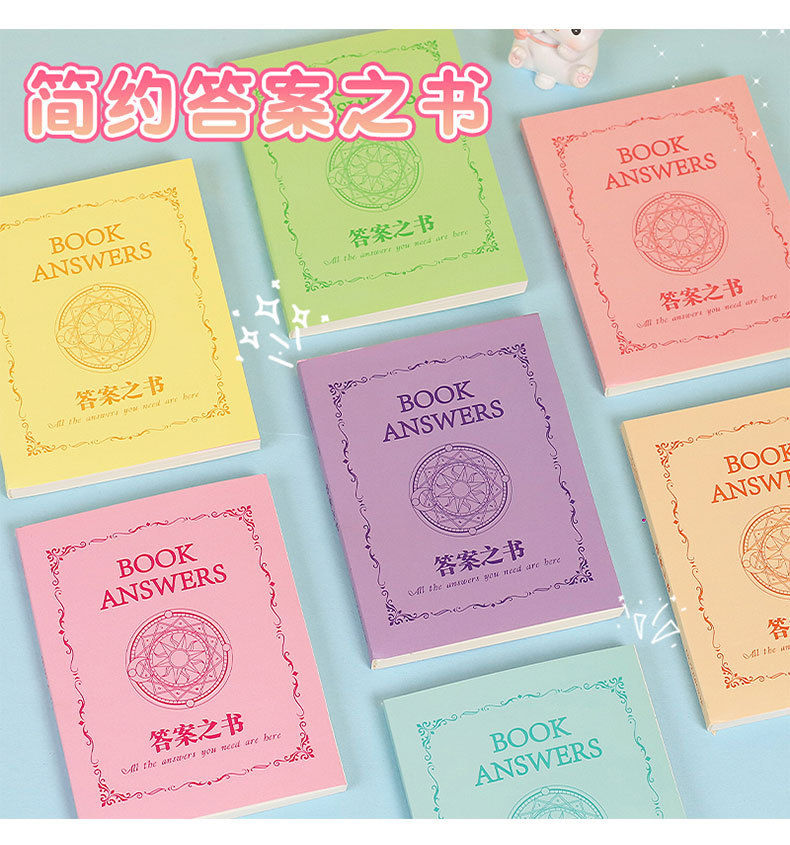 Thumbnail: 24Pcs Wholesale Simple Answer Book Notebook, Mini Portable Student Handbook Diar
