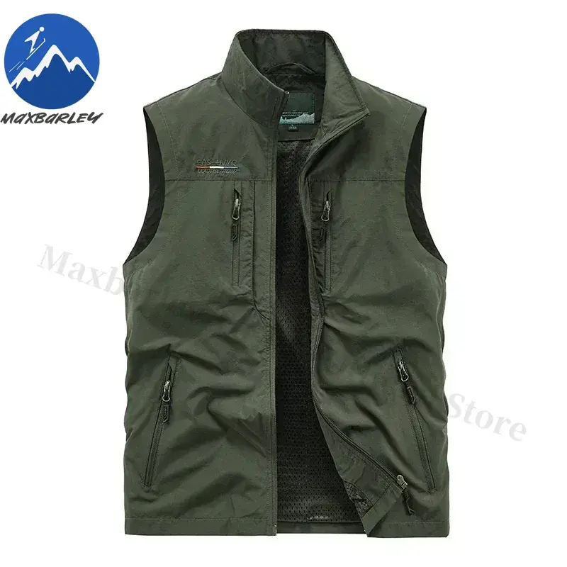 Thumbnail: Sleeveless Jacket Vest Men 2025 Summer Cargo Climbing Hunting Waistcoat Club Pho