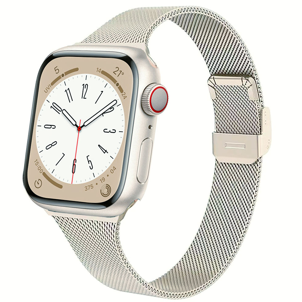 Thumbnail: Milanese Strap for Apple Watch 44mm 40mm 45mm 41mm 46mm 42mm 38 49mm Metal Brace