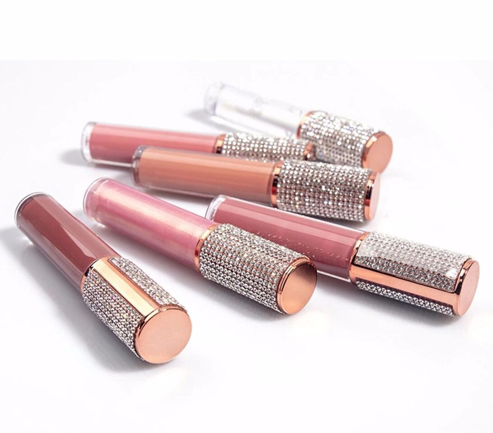 Thumbnail: Private Label Diamond Lipgloss Wholesale Clear Shiny Glitter Glossy Makeup Lip G