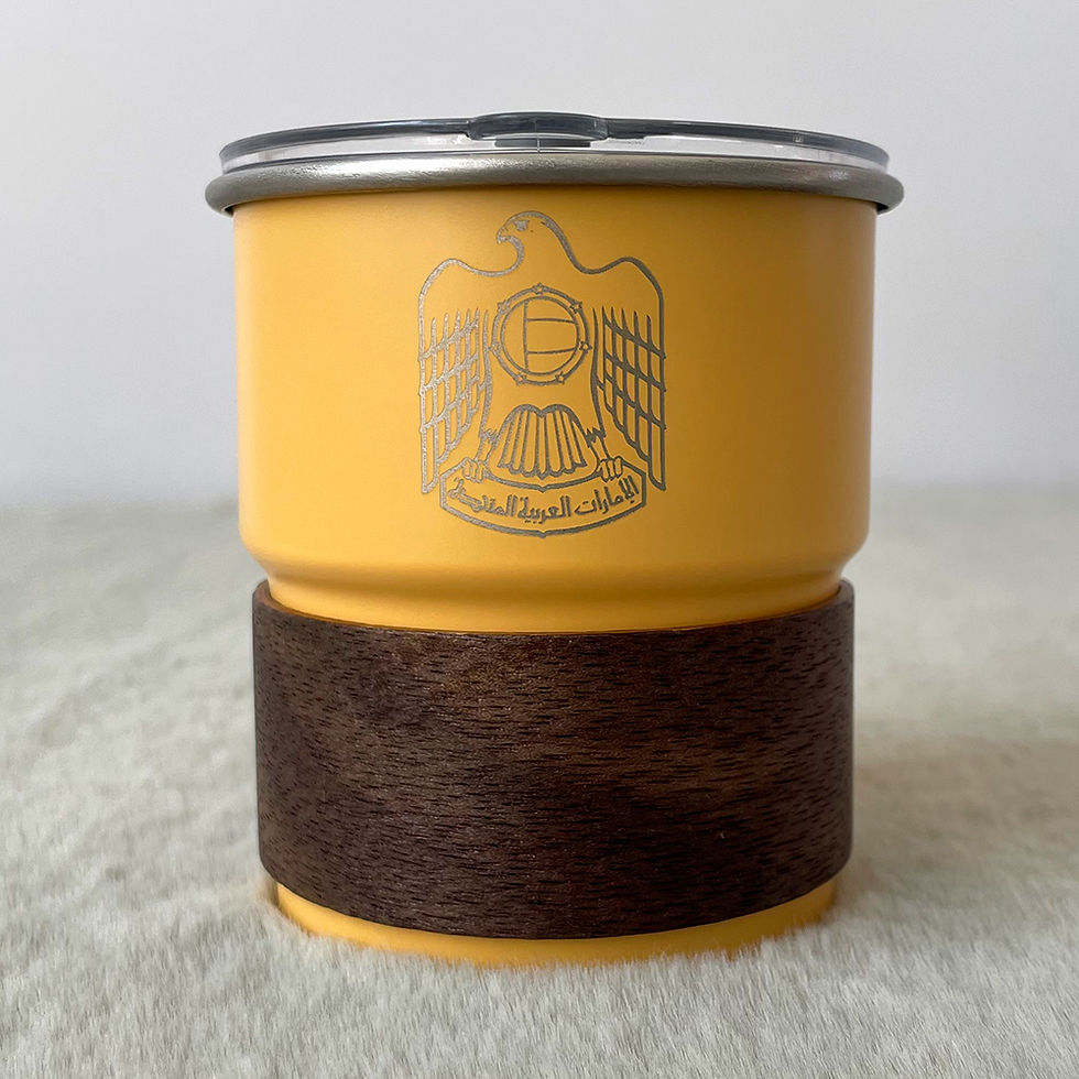 Thumbnail: United Arab Emirates Emblem Logo 300ML Coffee Cup Outdoor Camping Stainless Stee