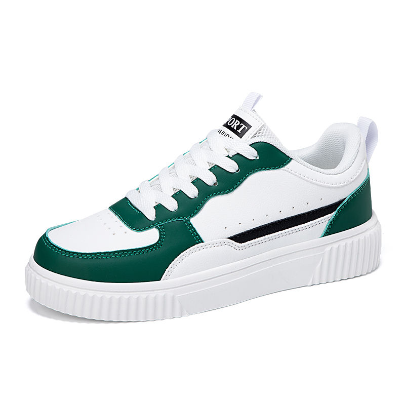 Thumbnail: Men's Shoes Summer Breathable Trendy Versatile Casual White Sneakers Youth Non-S
