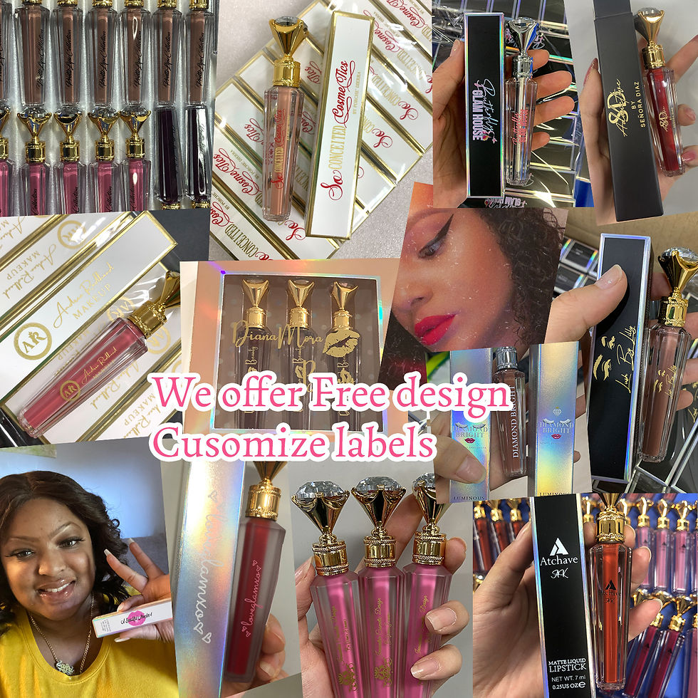 Thumbnail: Lip Gloss Private Label Diamond Tube Glitter Shiny Cosmetics Makeup Lipgloss Bas
