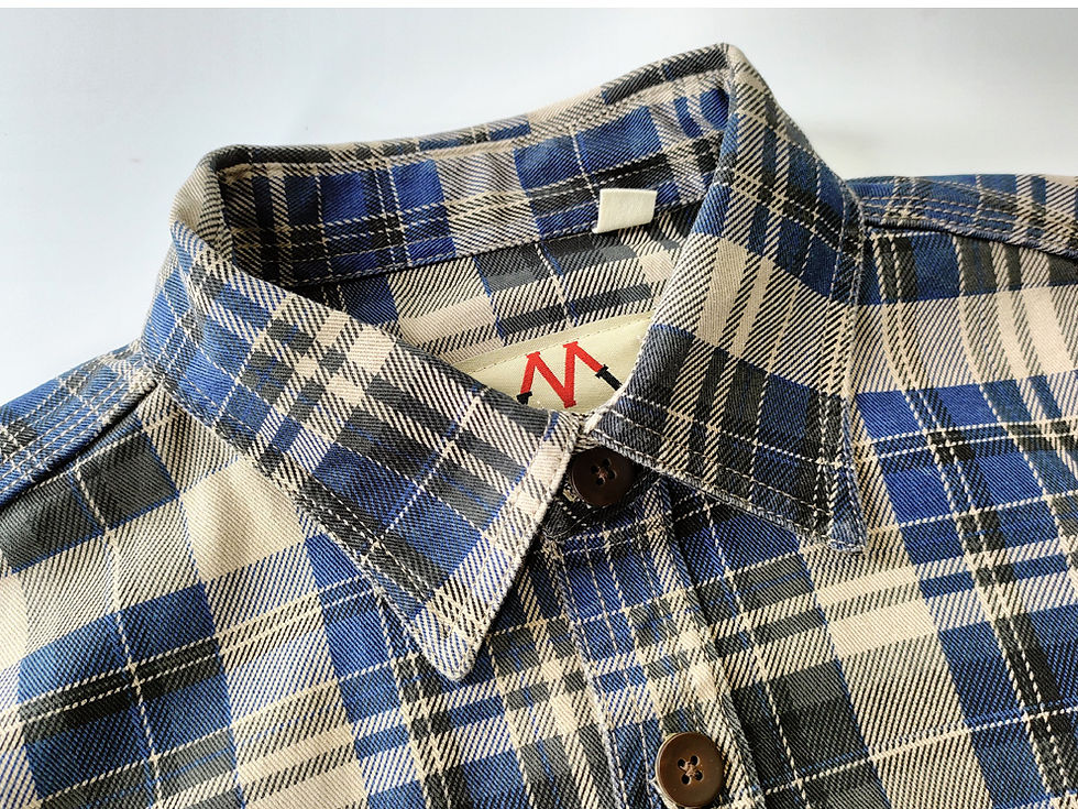 Thumbnail: Spring and autumn new cotton washed male casual plaid shirt male thick long-slee