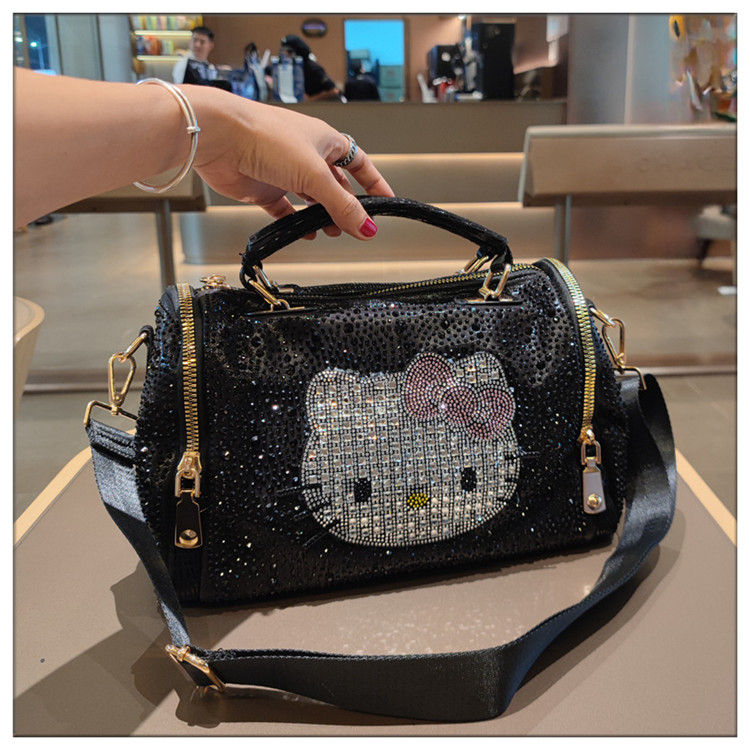 Thumbnail: Hello Kitty New Diamond-studded Women's Handbag Fashionable Diamond-studded Wome