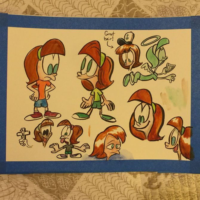 Back at it with the watercolors.