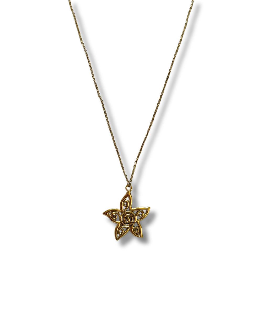 Spiral Star Chain Necklace